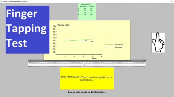 finger tapping test online